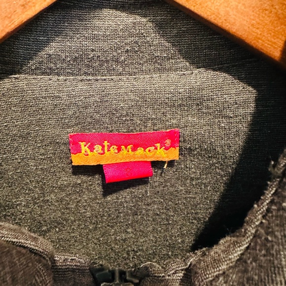 Girls' Gray Ruffled Jacket Kate Mack Size 8 - Picture 2 of 4